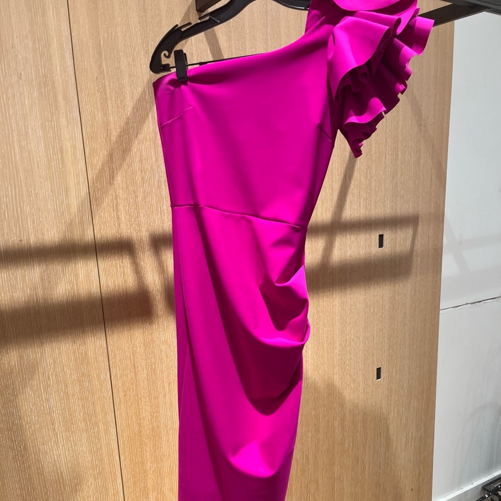 Chiara Boni Fuchsia Midi Dress Size 6